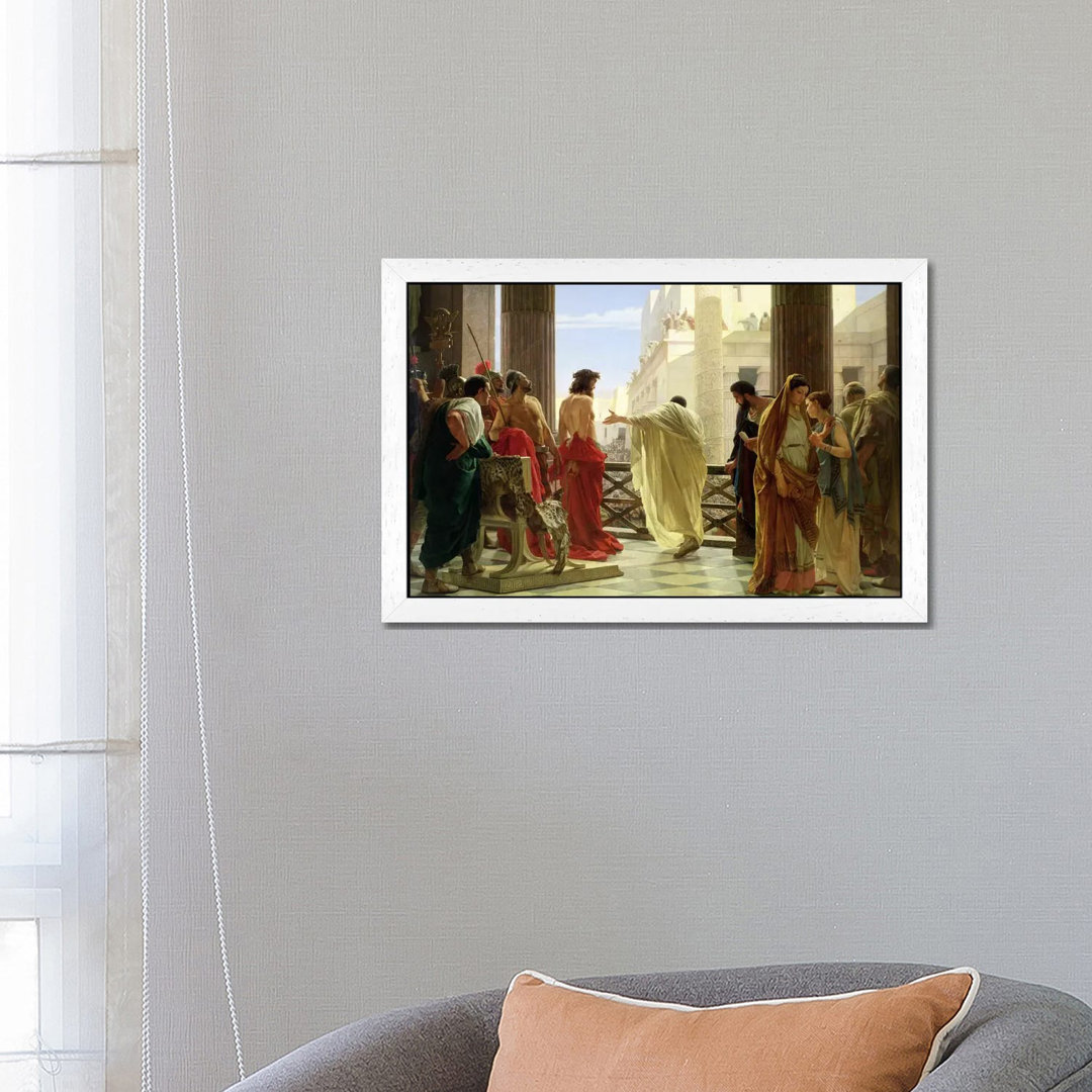 Ecce Homo by Antonio Ciseri - Wrapped Canvas Painting