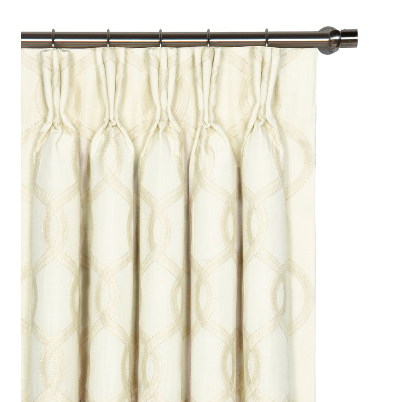 Panneau de rideau simple Gresham, Neige, L 20 po x L 96 po
