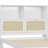 Wooden Bed With Two Storage Lockers, Drawer, And Storage Shelf On Headboard, Multifunctional Platform Bed With Natural Rattan-1915178842