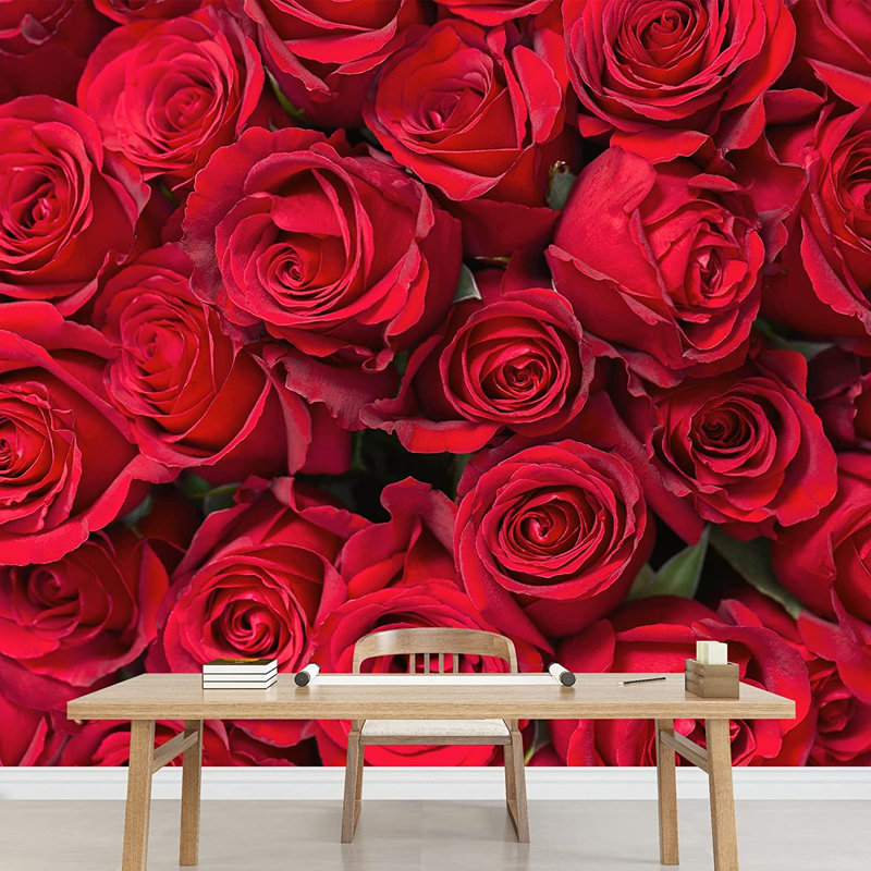 Élégante fleur rose M13, L 100 po x l 144 po