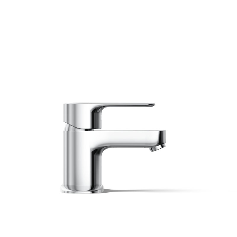 July Single-Handle Bathroom Sink Faucet with Escutcheon, Polished Chrome
