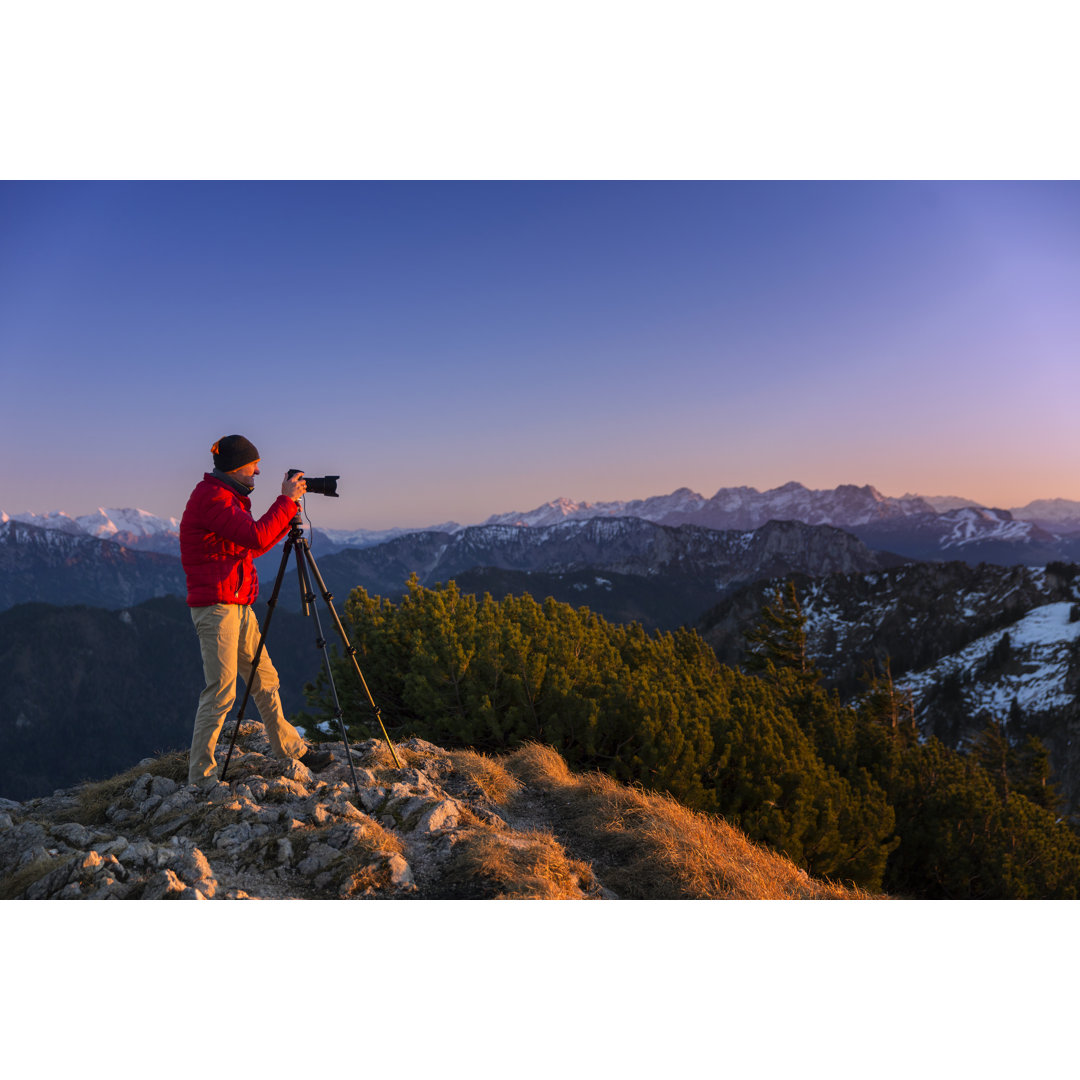 Naturfotograf in den Alpen