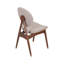 Chaises de salle à manger rembourrées Eichorn avec dossier courbé et pieds en bois-118705405-132904275