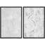«3D Effect Illusion Abstract Geometric White Minimalist Decor», impression sur toile encadrée 2 pièces-99016480-99016483