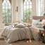 Ensemble de housse de couette à rayures ondulées 100% coton lavé MooMee-107521575-107521576