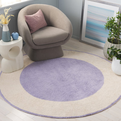 Tapis ivoire / lilas Easy Care 220
