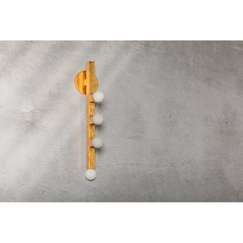 SUTTER Wall Sconce by The Lifestyled Co, Vintage Gold Leaf