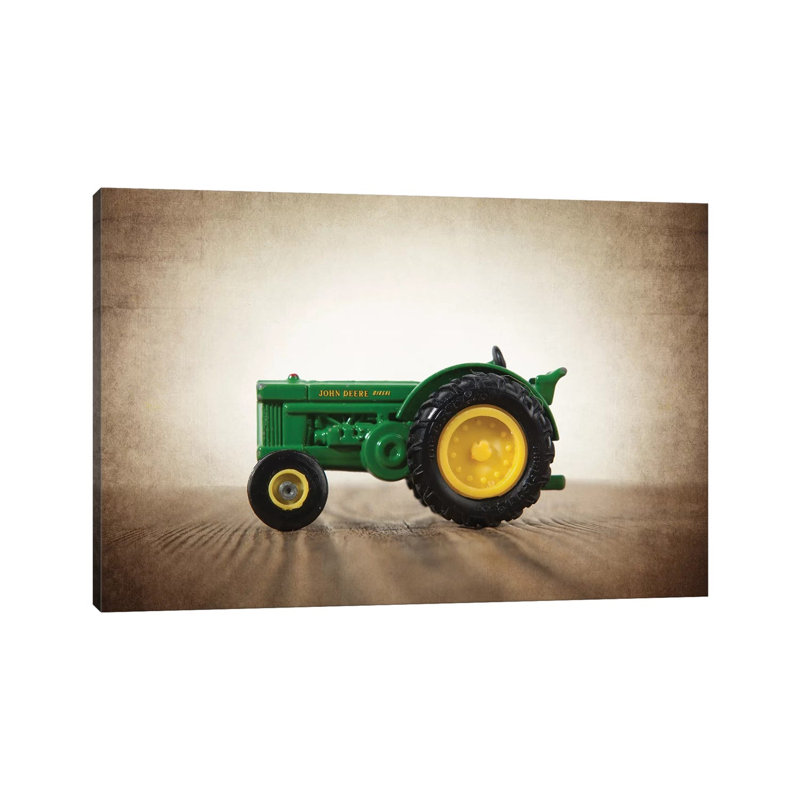 Tractor John Deere - Print on Canvas, 20.32 cm H x 30.48 cm W, Wrapped Canvas