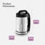 GF12069 Good Food in partnership with Tower Soup Maker with Sauté Function, LED Control Panel, Stainless Steel Jug, 5 Functions, Stainless Steel Blade, 1.6L, Black & Stainless Steel