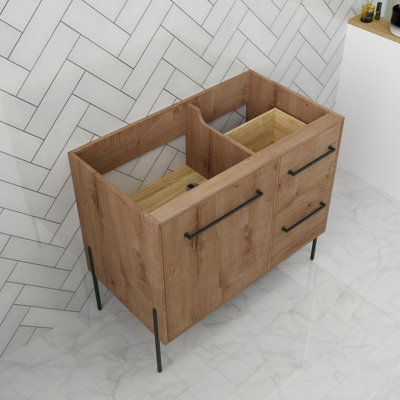 Base de meuble-lavabo sur pied 36 po avec porte et tiroirs 36 po