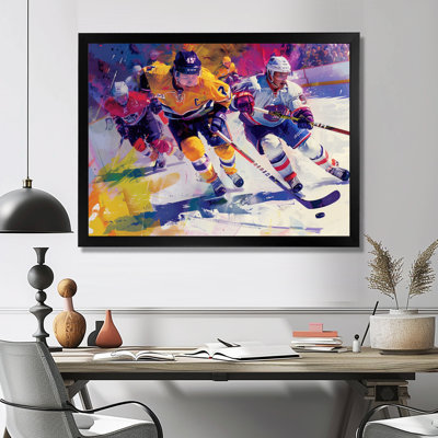 Hockey Players During Playoffs II  Sport Hockey Wall Decor
