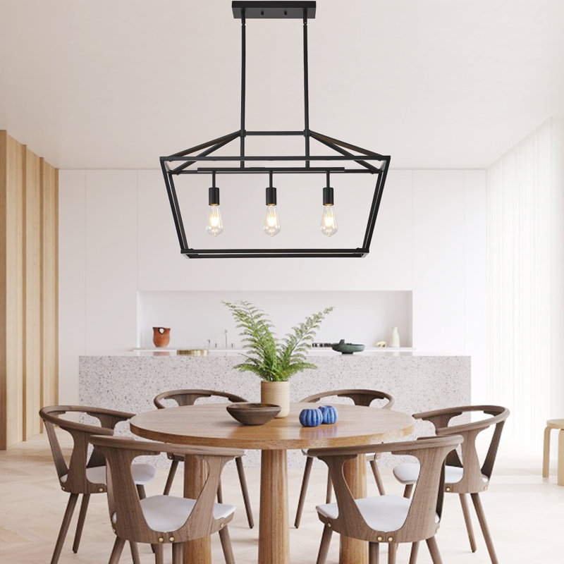 Luminaire suspendu linéaire 3 lumières Allyn