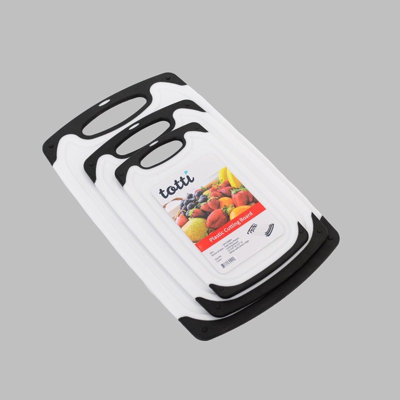 Eviva 3-Piece Plastic Cutting Board Set
