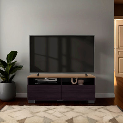 Meuble télé, 2 portes, 2 tablettes