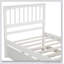 Lit plateforme avec lit gigogne, blanc