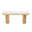 Banc en bois et blanc Flynn