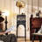 Black Rectangular Solid Wood Media Players