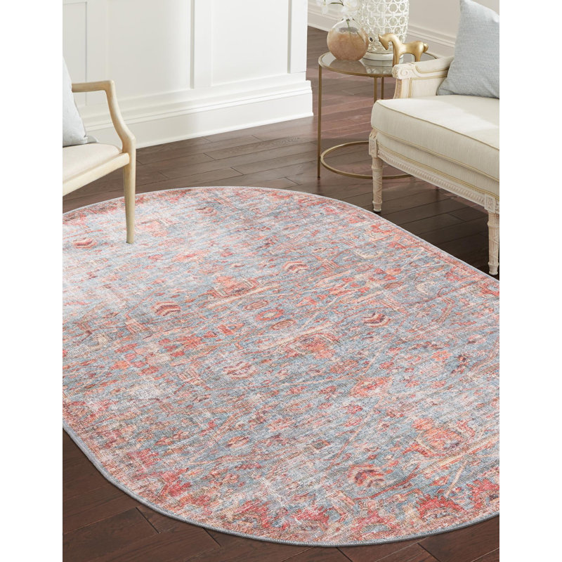 Guzik Chenille Indoor Rug, Oval 7'10" x 10'