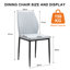 48cm H Fabric Upholstered Metal Side Chair-1468281420