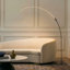 Lampe sur pied DEL industrielle noire 67 po avec gradateur à 3 voies Sparq