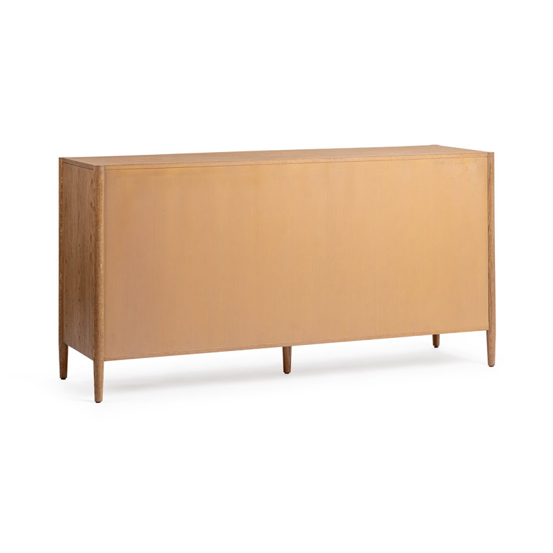 Alisen Oak Wood 6-Drawer Dressser