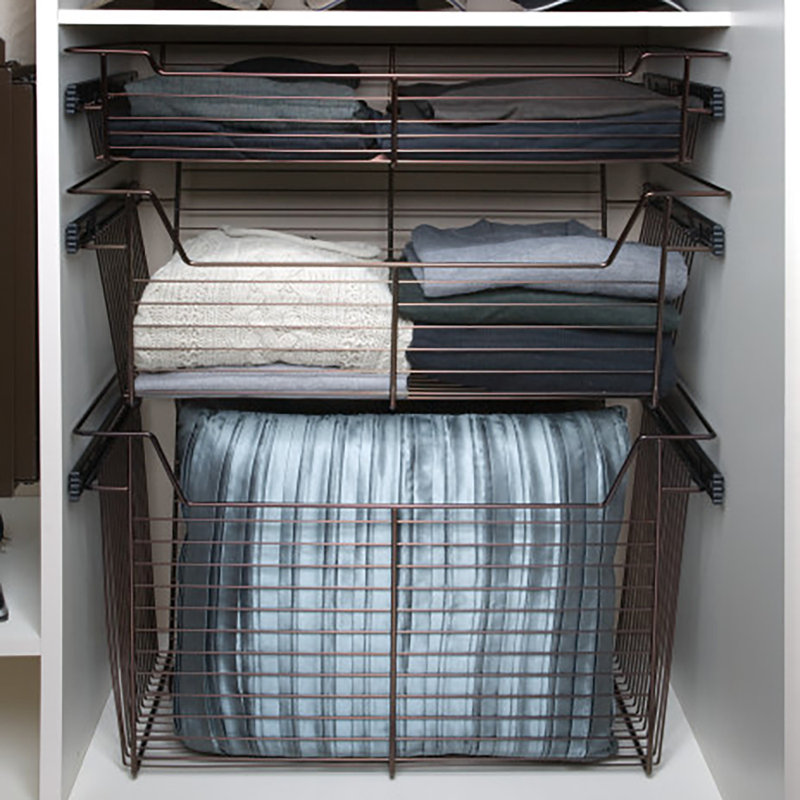 Panier de rangement Rev-A-Shelf, H 18,5 po x l 13,5 po x P 32,75 po, Noir
