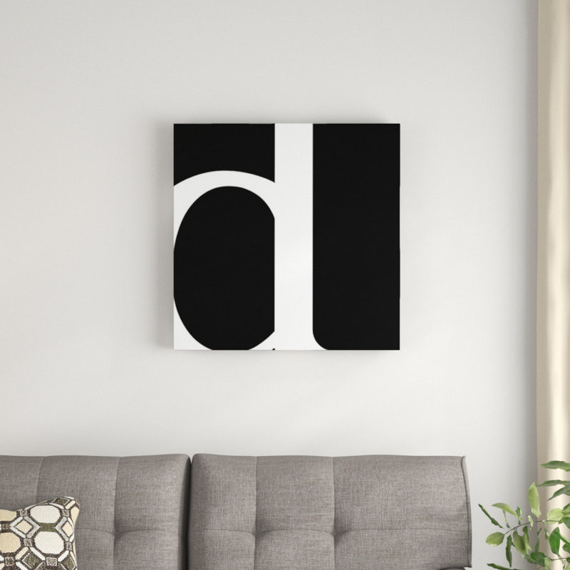 « the type », art textuel sur toile, K, H 26 po x l 26 po x P 1,5 po
