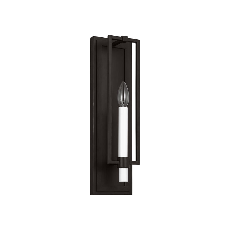 Marston 1 - Light Candle Wall Light, Matte Black