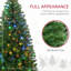 Arbre de Noël artificiel haut de 6 pi avec 584 branches, 212 lumières DEL blanc chaud ou coloré-1433674291