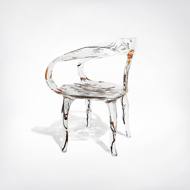 Branched Crystal Arm Chair