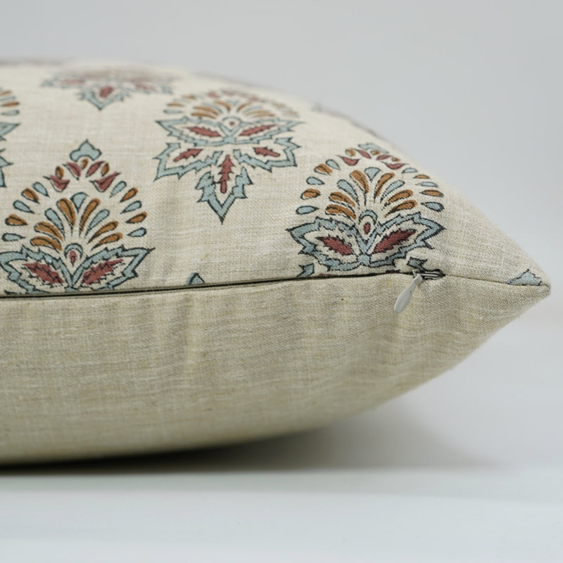 Housse de coussin décoratif décoratif Fabcline, coussin décoratif doux et durable pour canapé ou salon, Varmala, Carré