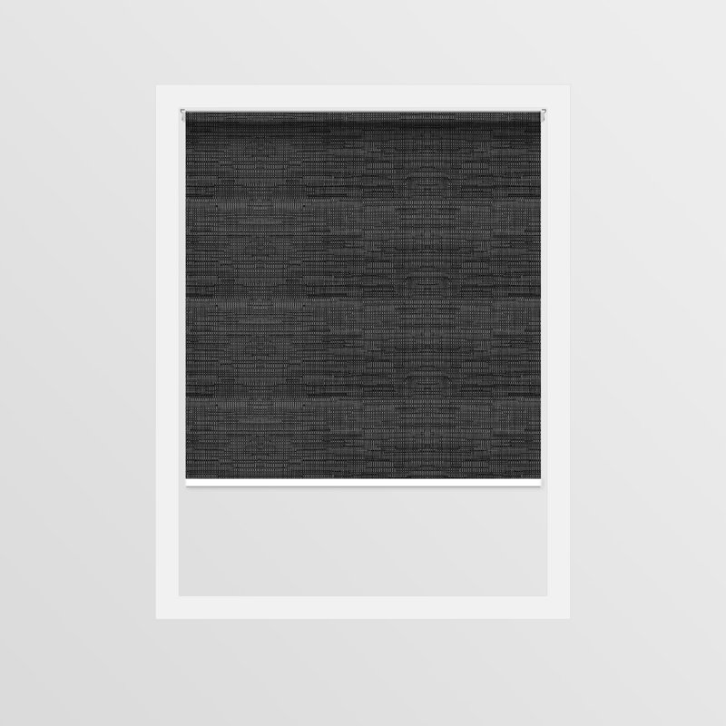 Rideau roulant transparent gris anthracite, Gris anthracite, L 46 po x L 72 po