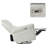 Classic Power Upholstered Recliner Chair with Glider Rocking Swivel Base and USB Ports-1146919067