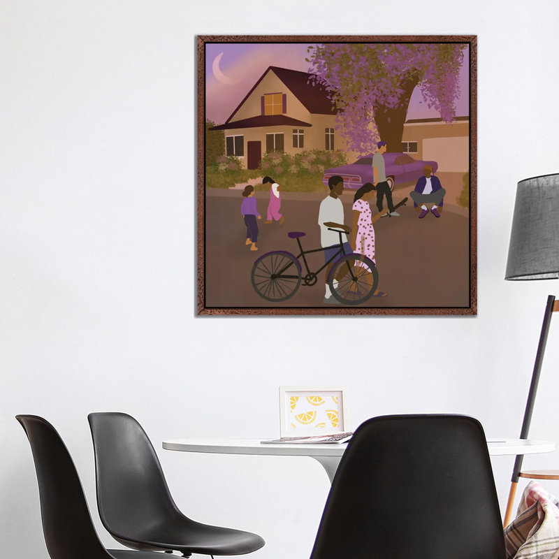 Purple by Sarah Dahir - Gallery-Wrapped Canvas Giclée on Canvas, Classic Wood Framed, 93.98 cm H x 93.98 cm W