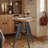 Premium Steel Bistro Table, Dining Table, Indoor Bar Table,Coffee Table, Heavy Duty Round Metal Side Table (23.6Dia)