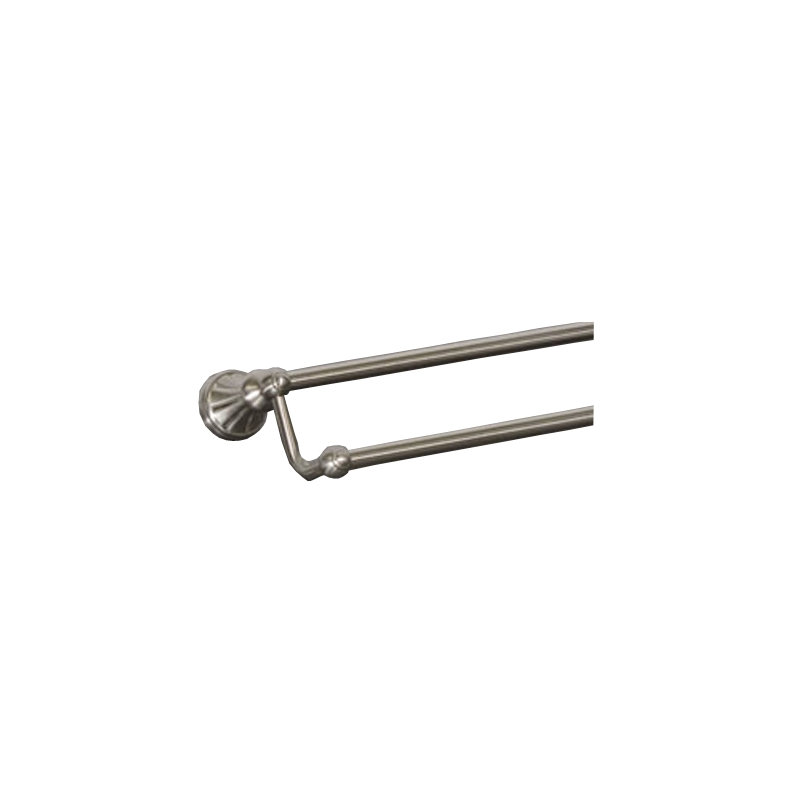 Hudson Bath Double 20 1/4" Wall Mounted  Towel Bar, Brushed Satin Nickel
