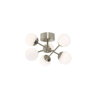 Plafonnier à DEL 16 "31B1BB624B064FFA9314780FE6002CC2, 3000k, nickel satiné