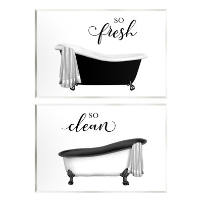 A2-563-Giclee " So Fresh & Clean Bathtubs " by Conrad Knutsen 2 - Pieces