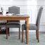 Chaise parsons capitonnée en lin rembourré-1032295277