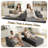 Boneless 74.8" Faux Fur Upholstered Sleeper Sofa Couch-1088799766