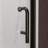 Adjustable Shower & Tub Doors, 1/4 in Clear Glass Matte Black Pivot
