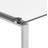 Orion Glass Top Metal Base Writing Desk-33064537