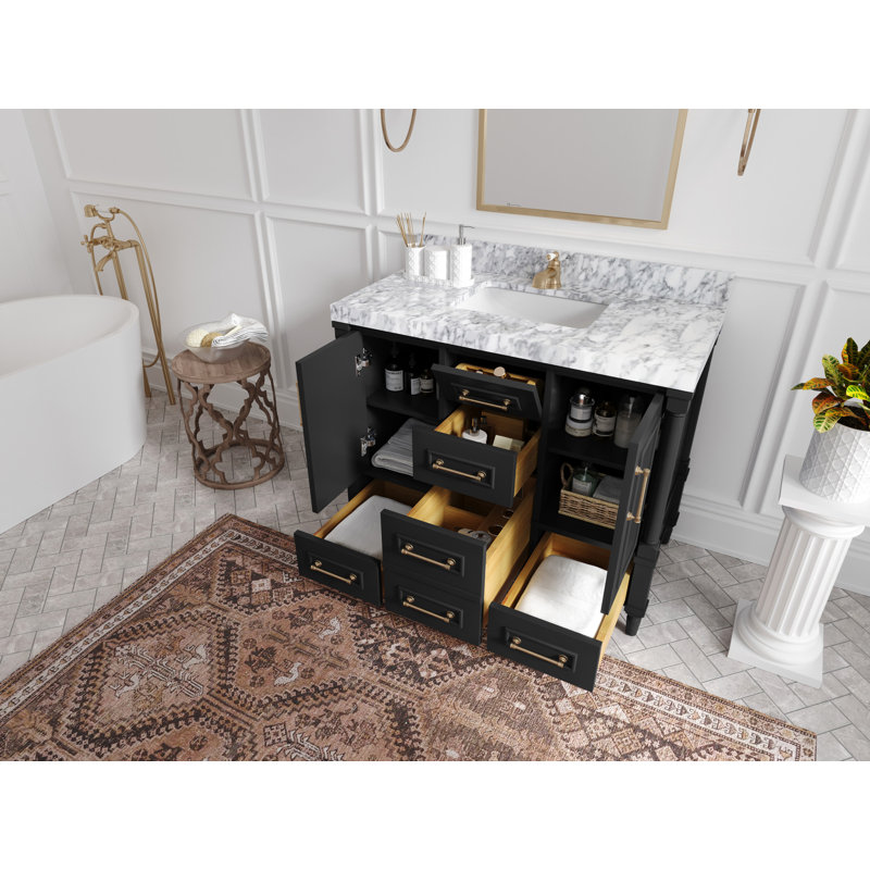 Ensemble de meuble-lavabo simple 42 po Aberdeen, Empira, Noir