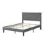 Base de lit plateforme tapissier avec tête de lit, support de lattes solide, aucun sommier requis, assemblage facile, confort moderne-1991692482-1991692487