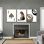Tendance léopard, ensemble de 3 impressions murales sur toile - guépard, décorations murales Funky Lucky You, affiche 8 balles, peintures esthétiques BCBG