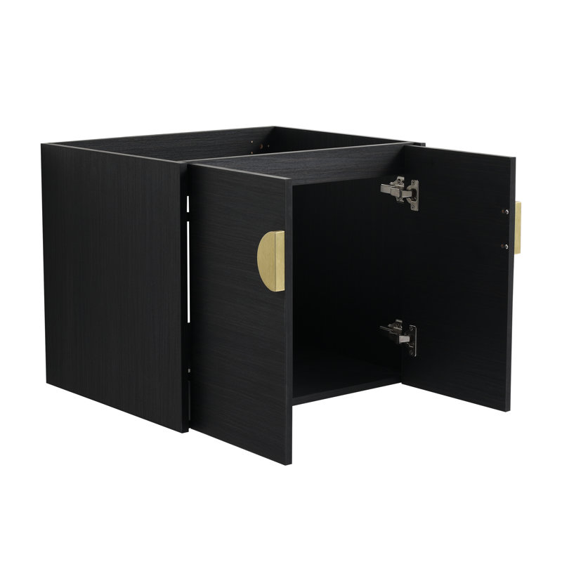 Olev 23.8'' Single Bathroom Vanity with Ceramic Top