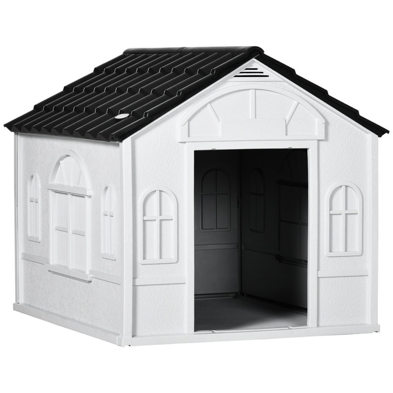 Petite maisonnette pour chien - grise, imperméable, aérée et sans outils