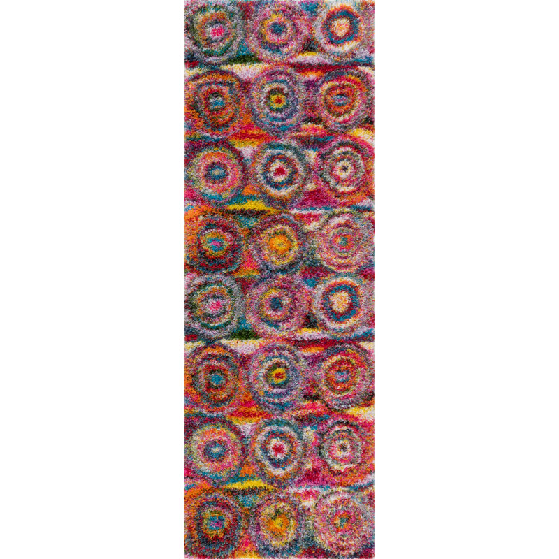 Abstract Area Rug, Runner 81 x 244cm