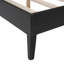 Grand cadre de lit en bois massif avec 2 tables de chevet-573699482