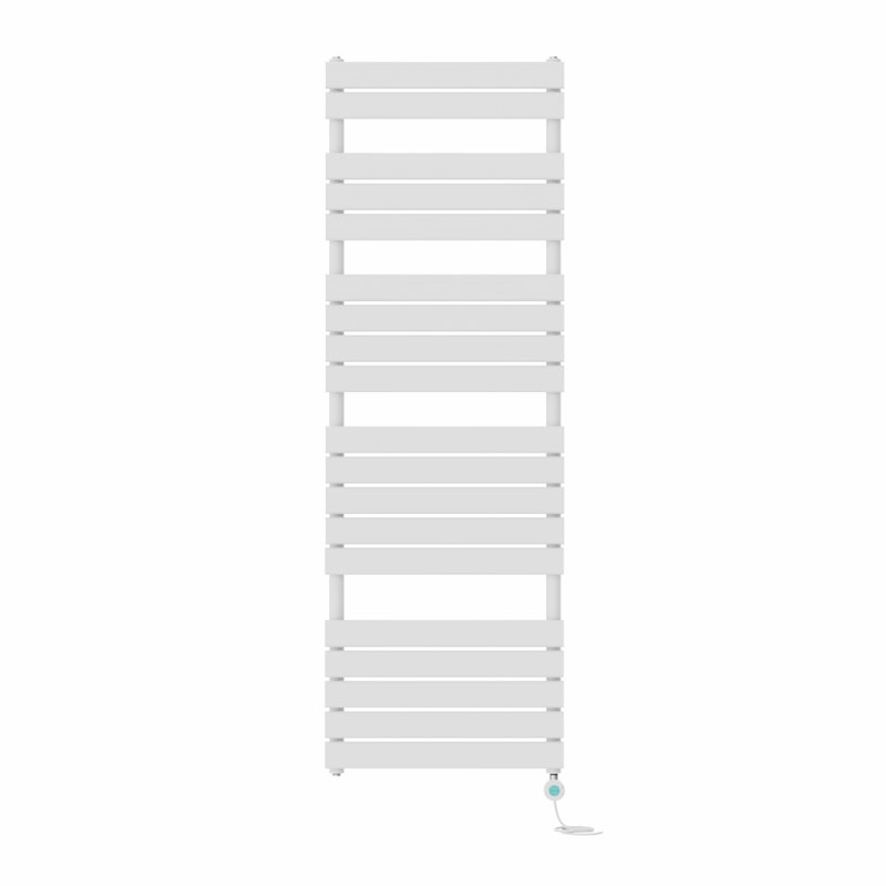 Flat Panel Towel Rail Heated Towel Rails, White, 180cm H x 60cm W x 6.2cm D